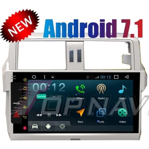 Topnavi 10.1" 1024*600 Quad Core Android 7.1 Car GPS Navigation For Toyota Prado 2015-2016 Audio Radio Stereo Double DIN NO DVD
