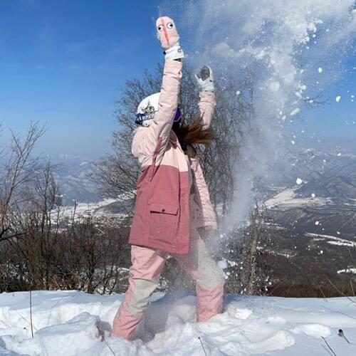 2020 Winter Slim Thick Warm Ski Jacket Women Waterproof Windproof Sport Coat Snowboarding Jacket Female Costumes Outdoor Wear