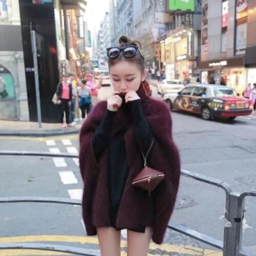 Women Za 2019 New Basic Autumn Winter Soft Good Quality Thick Mink Cashmere Sweater wsr695