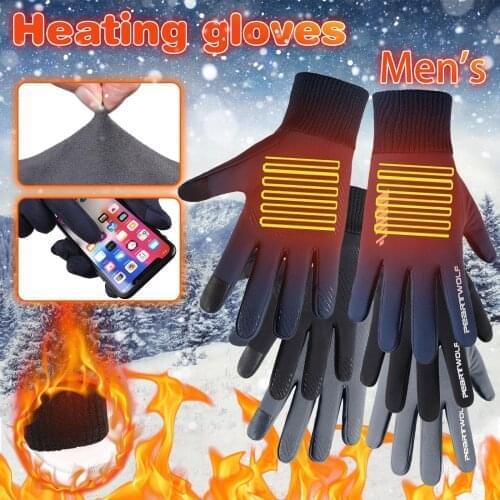 Winter Windproof Outdoor Sports Men Gloves Touch Screen Driving Motorcycle Skiing Waterproof Non-Slip Warm Fleece Women Gloves