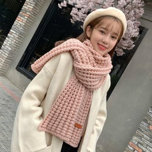 Winter Warm Long Knitting Scarf Womens Thick Scarves