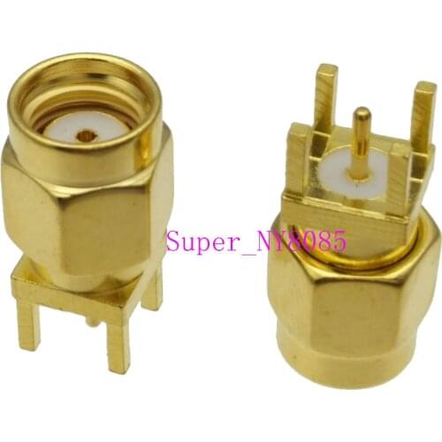 10pcs RP-SMA male JACK PIN center solder for PCB mount RF connector