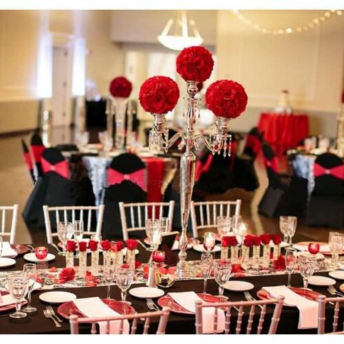 105cm Tall Table Centerpiece Metal Wedding Candelabras candle holder Wedding Props Table Decoration