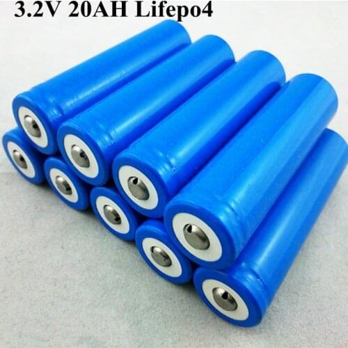 16pcs 3.2v 20ah Lifepo4 43180 Battery for DIY 12v 24v 36v Ebike UPS Power Lights EV Battery Pack Car Motor Moped
