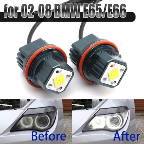 160W Top Quality White Color LED Angel Eye Halo for 02-08 BMW 7-series E65/E66 (745i, 745Li,750i,750Li,760i) Lifetime Warranty