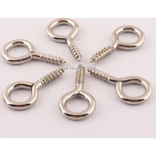 50pcs/lot 25mm Metal Eyes Screw Pins Eyepins Hooks Clasps Necklace Pendant Connectors for DIY Jewelry Findings