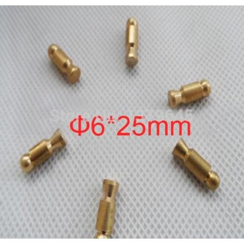 6mm diameter 25mm length concrete AAC beton Measuring nail test head cement GRC feeder head brass copper material