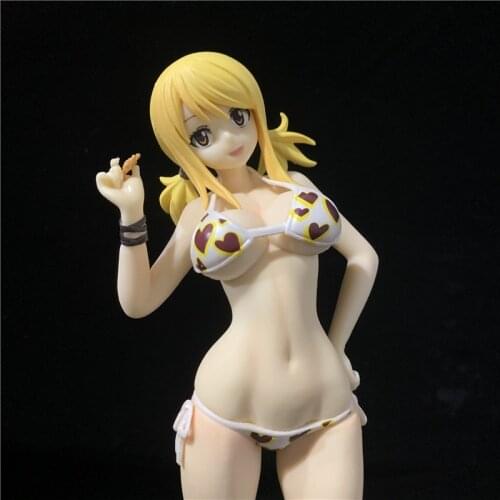 Anime FAIRY TAIL Lucy Heartfilia bikini Action Figure Toy Figurines Statue