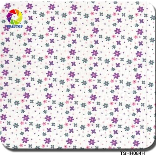 Free shipping 0.5mX2m/10m black flower TSHH084H water transfer printing film hydro dipping film