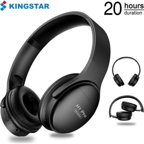KINGSTAR H1 Pro Bluetooth Headphones with Mic HiFi Stereo Wireless Earphone Gaming Headsets Noise Canceling Support TF Card
