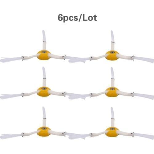 6 Pieces 3-arm Side Brush for Irobot Roomba 800 900 Series 870 880 980 Vacuum Cleaner Replacement