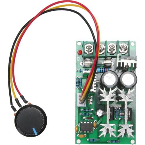 DC 9-60V PWM DC Motor Speed Controller Fan Governor Stepless Speed Regulator Module 1200W 20A 25KHZ