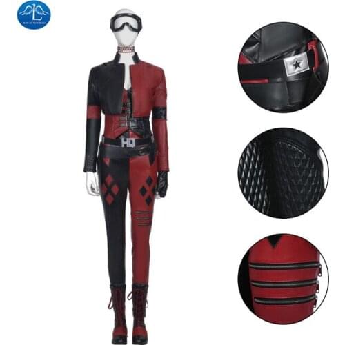 Kids Girls Suicide Harley Cosplay Costumes Squad Quinn Monster Jacket Pants Sets Christmas Kids Girls New Year Party Clothes