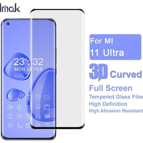 IMAK For Xiaomi MI 11 Ultra 3D Curved Anti Glare Front Full Temper Glass Protective Film For Xiaomi MI 11 Pro Tempered Glass