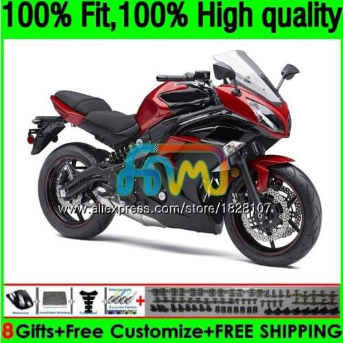Injection For KAWASAKI Bodys 650R ER-6F ER6 F ER 6F 156BS.13 ER6F 12 13 Factory red 14 15 16 2012 2013 2014 2015 2016 Fairings