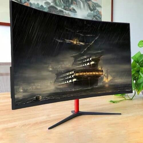 27inch 1080p Pc LCD Curved Gaming Monitor For Desktop Computer 144hz 1ms Gaming Displays