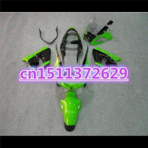Hot Sales,ZX-9R Fairings parts for KAWASAKI Ninja ZX-9R 98-99 ZX 9R 1998-1999 ZX9R ZX9R green black ABS Fairing Kit