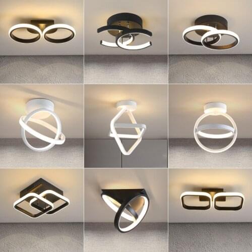 3 Colors Changeable AC85-265V Modern Celiing Chandelier Lamp For Living Room Bedroom Aisle Balcony Lighting Indoor Lighting