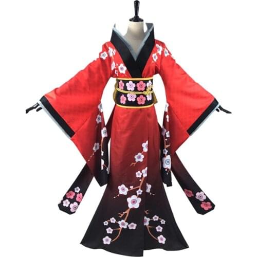Michiko Cosplay Game Identity V Cosplay Costume Female Red Plum Kimono Sweet