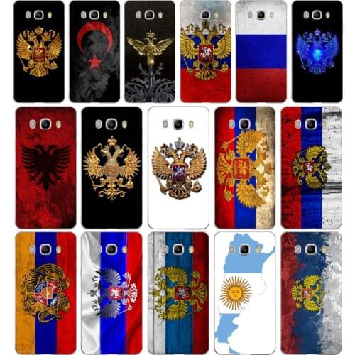 084AA Russia Flag Emblem Soft Silicone Tpu Cover phone Case for Samsung j3 j5 j7 2016 2017 j330 j2 j6 Plus 2018