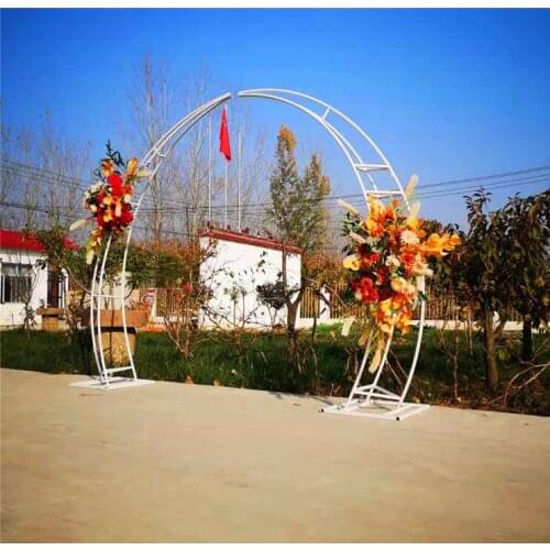New wedding props: Iron arch, silk flower gate, ivory gate, crescent gate, round flower gate, creative happiness gate
