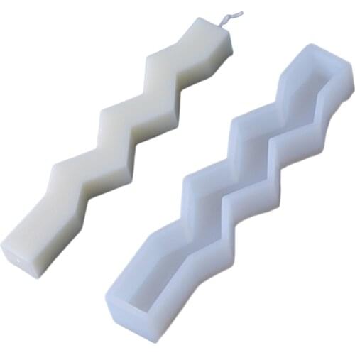 Special Shaped Strip Candle Silicone Mold Handmade Making Candles Mould Christmas Home Decoration E56C