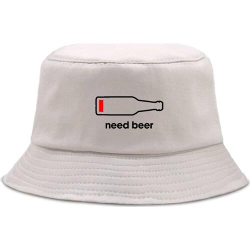 Beer Bottle Personalized Letter Printing Bucket Hat Men Fashion Beach Sun WomenS Fisherman Cap Hip Hop Fishing Women Bob Hats