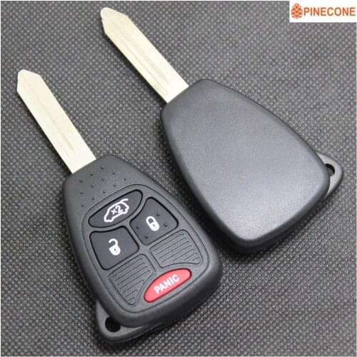PINECONE Key Case for Jeep Liberty Pacifica Chrysler Sebring Aspen 300 Town PT Cruiser D-odge Magnum Charger Remote Key Shell