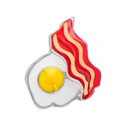 10pcs crispy egg Custom Floating Charms For glass living locket necklace Watches