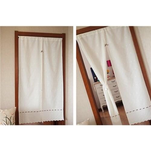 Half-curtain Fashion Crochet Curtain Lintel Embroidered Little Flowers Small Curtain for Kitchen Cabinet Door xy-07