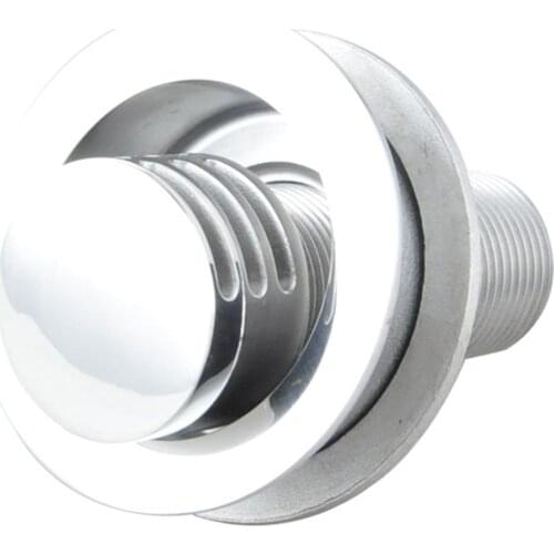 Stainless Steel Boat Thru-Hull Gas Fuel Tank Vent Straight fits 5/8 inches Hose with Mounting Gasket Fitting