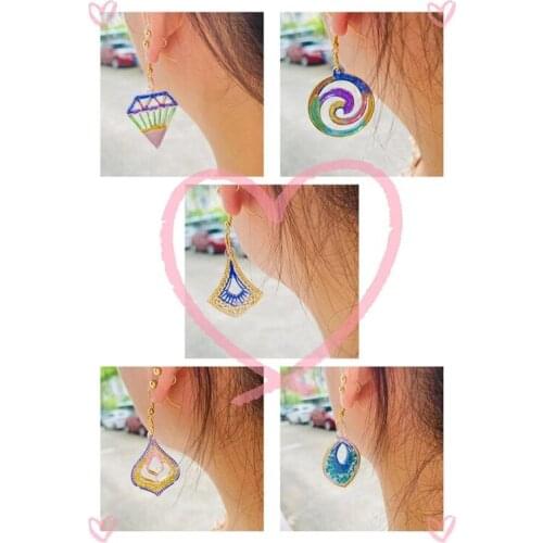 Q39C Flower-shaped Earring Silicone Mold is Suitable for Resin Epoxy Resin Diy Craft Earrings Pendant Earrings Jewelry Making