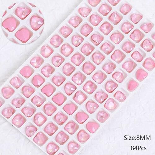 Swarovsky Aurora Mocha Peach Heart Shape Pointed Back Fancy Stone Crystal Rhinestones Jewels Beads Nail Art Decoration