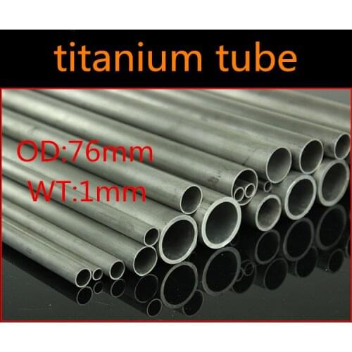 76mm OD 74mm ID ASTM GR2 titanium tube TA2 Industrial titanium tube Automobile exhaust modification Titanium Pipes