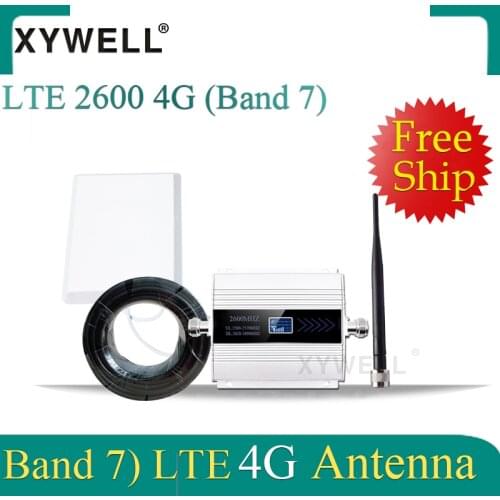 FDD LTE 2600mhz Band 7 2600 4G Signal Booster Cell Phone GSM Signal Repeater 4G Data LTE 2600 Network Cellular Signal Amplifier