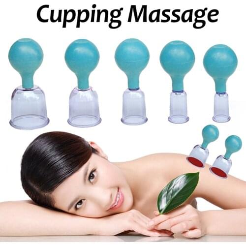Vacuum Cans For Massage PC Suction Cup Anti Cellulite Vacuum Massager Therapy Suction Cup Kit Family Chinese Cupping 5 size