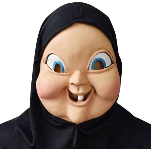 Happy Anniversary Halloween Mask Dance Party Horror Headgear Latex Funny Masks Movie Props Masque