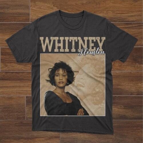 Whitney Houston Vintage 90s Tee Young Whitney Houston T shirt Whitney Elizabeth Houston Fan Made Tee
