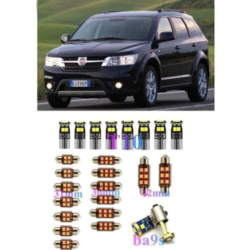 Interior LED Lights Replacement for Fiat FIORINO FREEMONT GRANDE PUNTO IDEA LINEA SCUDO Sedici Accessories Package Kit WHITE