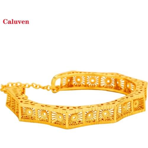 Dubai Gold Color Jewelry Bangles/Bracelets African Ethiopian Arab Kenya East Wedding Gifts