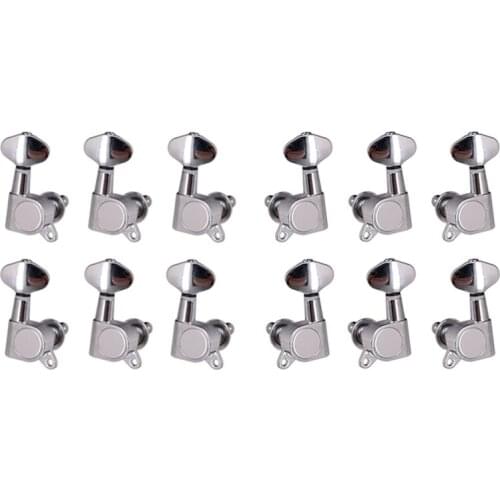 Locked String Tuning Pegs Key Tuners Machine Heads for Acoustic Electric Guitar Lock Schaller Style