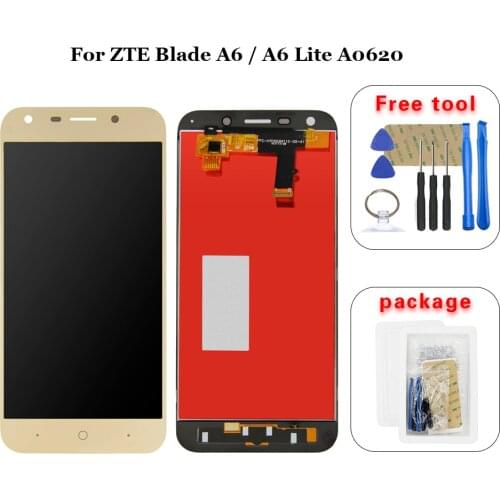 5.2 inch For ZTE Blade A6 / A6 Lite A0620 A0622 LCD Display Touch Screen Assembly Repair Parts With Tools
