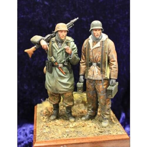 1/16 Resin Figure Building Kit MG Soldiers