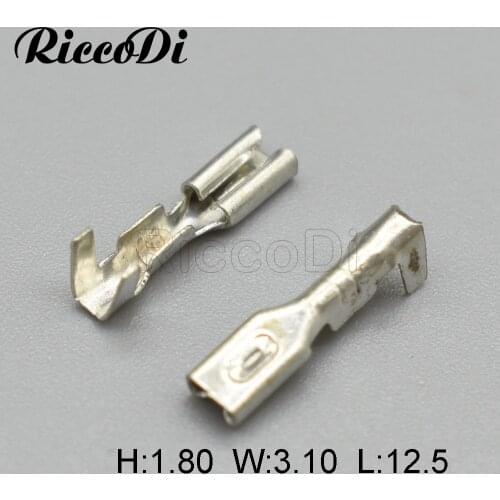 100Pcs 2mm Series Brass Crimp Terminal Female Connector DJ622-D2*0.5A For DJ7041-2-21