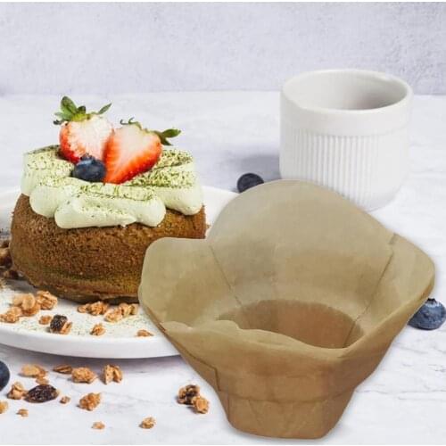 200Pcs Flower S Cupcake Liner Baking Cups Cupcake Mold Proof Paper Disposable Baking Muffin Box Cup Case Decorating Tools