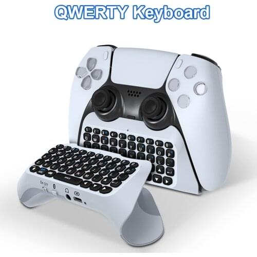 3.5mm Keyboard Gamepad Wireless Bluetooth 3.0 Controller Chat Pad For SONY PS5 Dualsence Built-in Speaker Keyboard