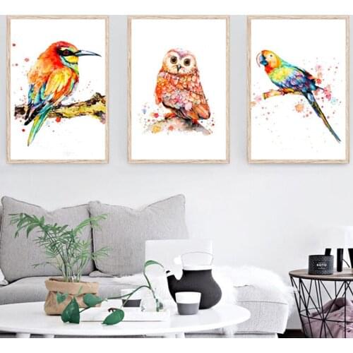 5d Diy Diamond painting water Color Bird 5d pictures for embroidery round diamond mosaic paintings wall decoration Home Gift