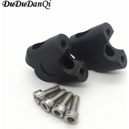 Moto CNC Aluminum Handlebar Riser Clamp Mount Taper 2pcs 7/8" 22mm for triumph Honda Yamaha Suzuki Kawasaki