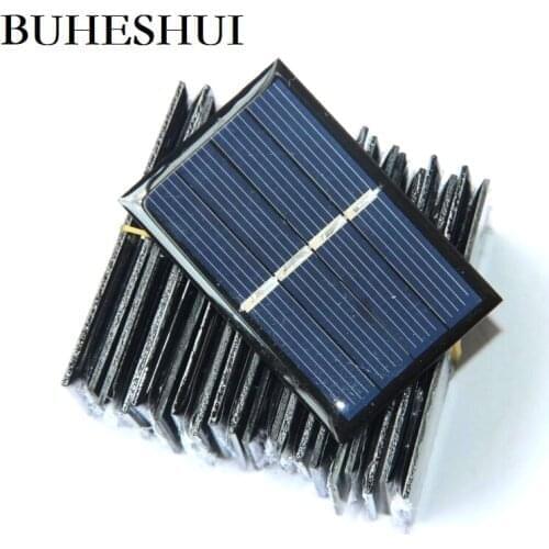 BUHESHUI Mini Solar Cells 2V 140mA 58*38MM Solar Panel Charger For 1.5V Battery Scientific Experiment Epoxy Study 5PCS