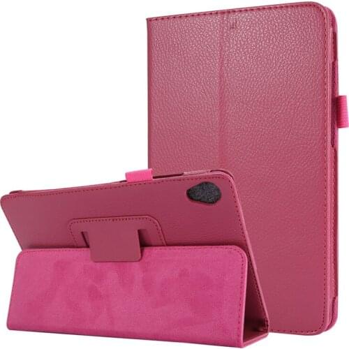 50PCS/Lot Folio Stand PU Leather Case For Lenovo Tab M8 TB-8705 8505 Tablet 8.0 Litchi Cover